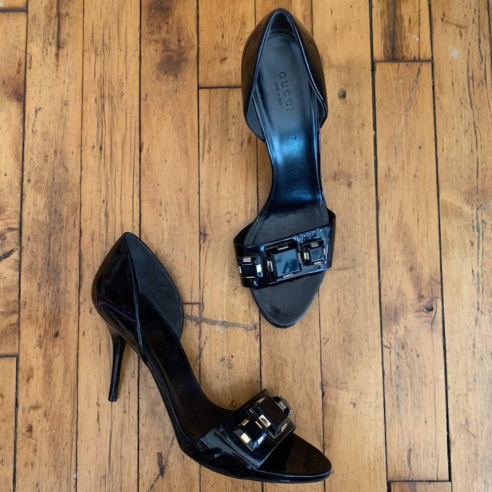 90s GUCCI Patent Leather Heels